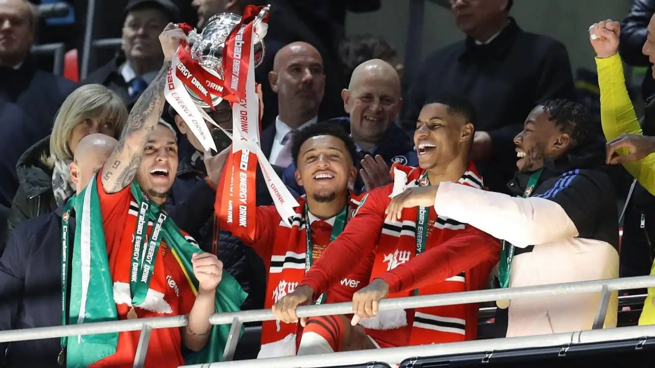 Man Utd 'offered' Juventus players 'in exchange' for Sancho 1 Dude Utd players Antony, Jadon Sancho and also Marcus Rashford memorialize