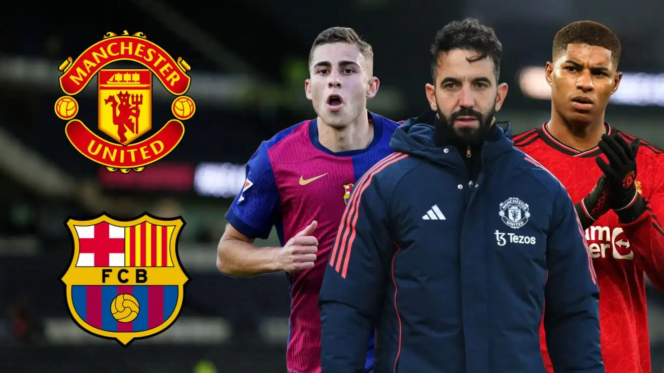 Man Utd transfer: Amorim 'suggests' Barcelona star is used as 'bargaining chip' to sign Rashford 1 Male Utd honcho Ruben Amorim via Marcus Rashford and Fermin Lopez
