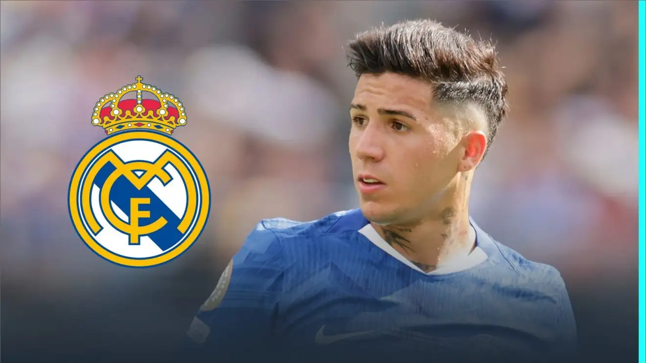 Real Madrid target Chelsea's Enzo Fernandez as 'Toni Kroos successor' 1 Real Madrid badge as well as Enzo Fernandez