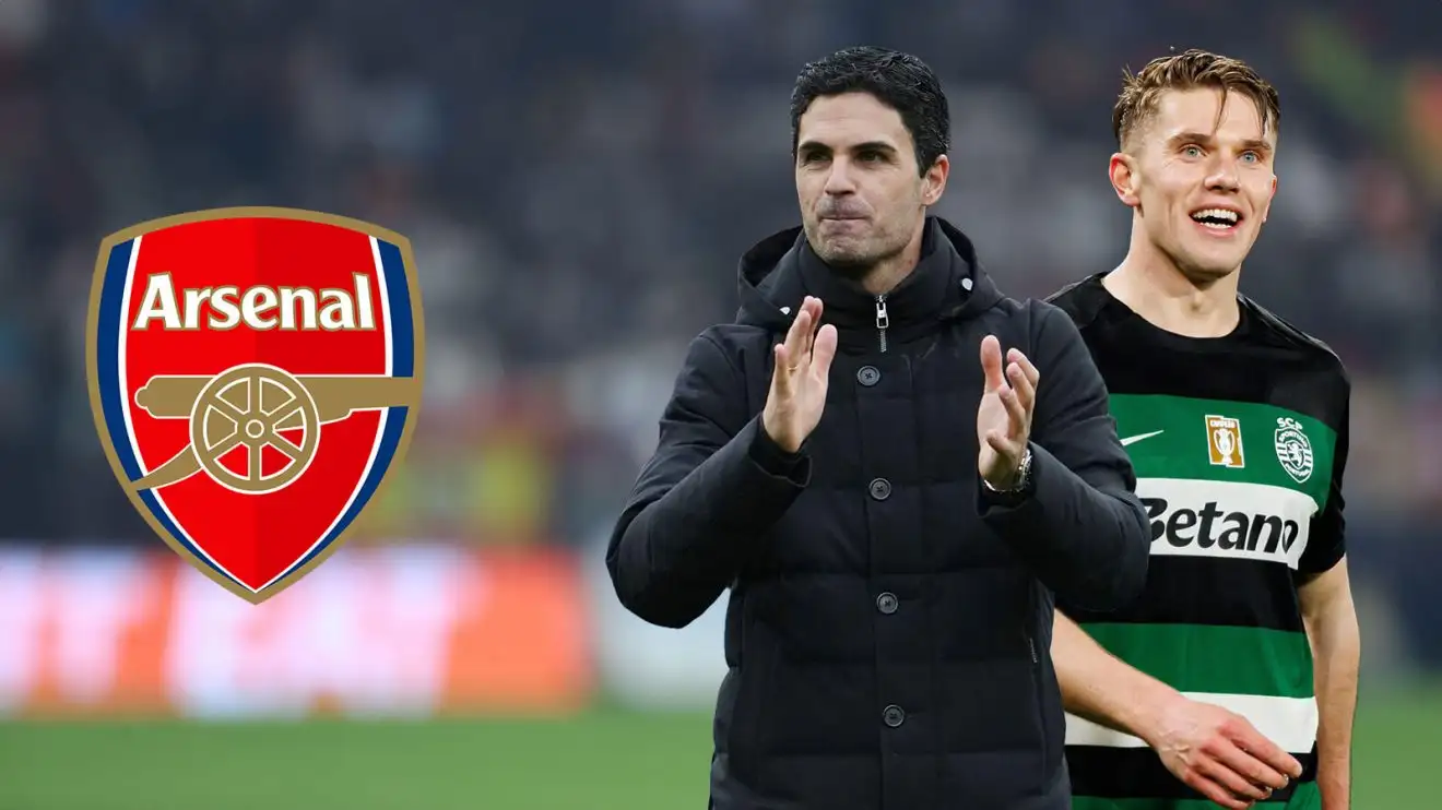 Romano 'here we go' claims rejected as there's 'still no Arsenal agreement' for Gyokeres 1 Palette optimal mutt Mikel Arteta and Viktor Gyokeres