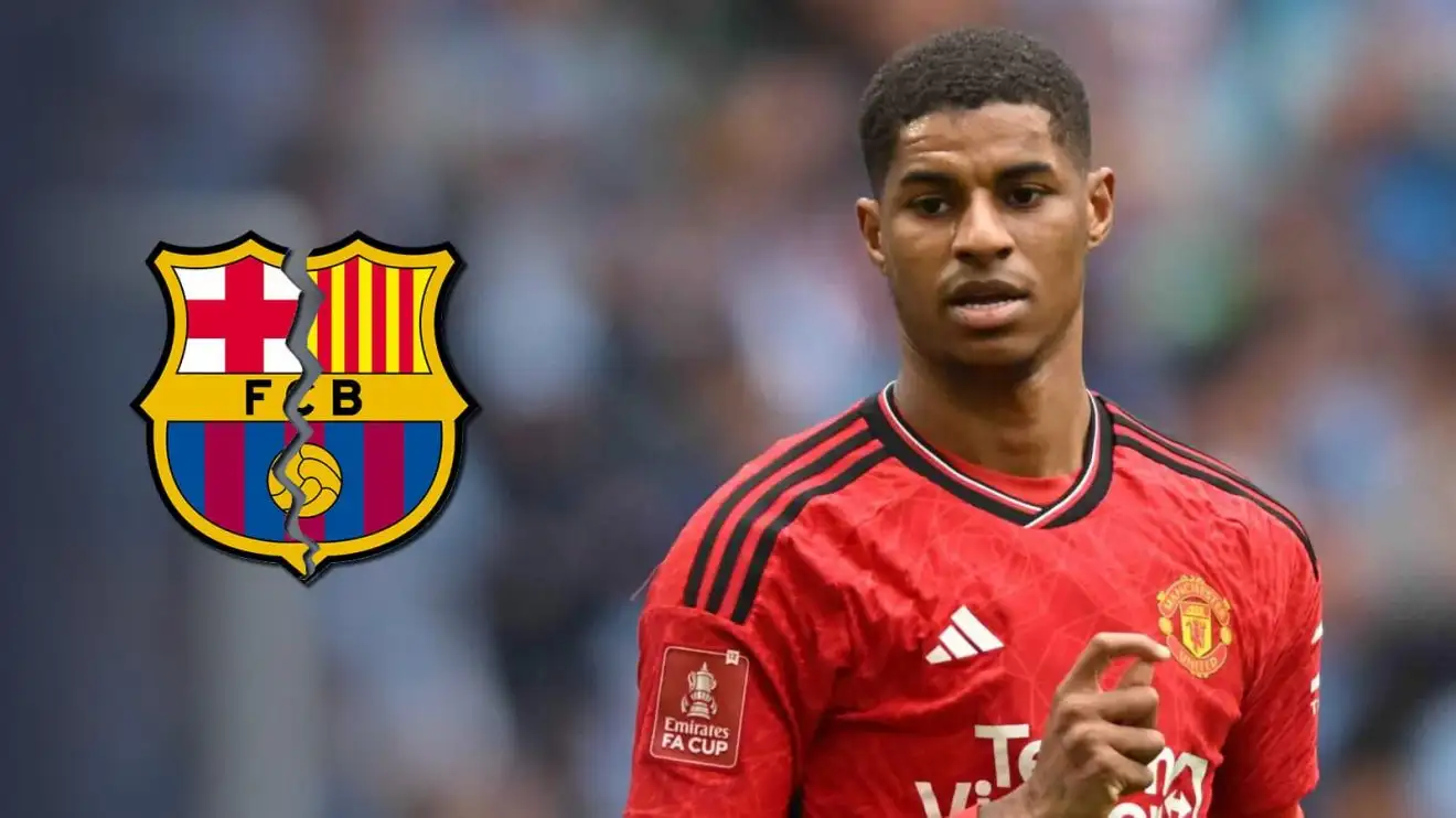 Manchester United shock as Rashford loan 'almost' collapses 1 Manchester Unified onward Marcus Rashford with broken Barcelona badge