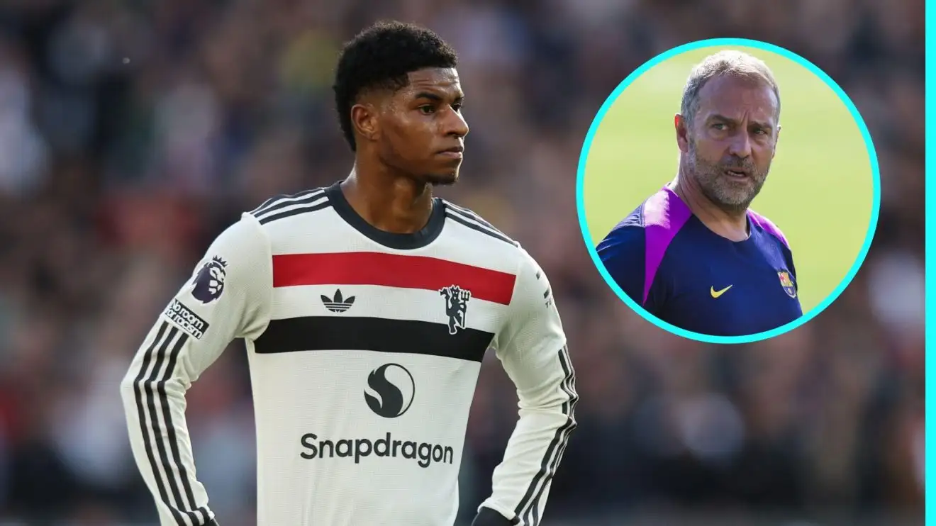Marcus Rashford told to 'improve' as Man Utd castoff nears Barcelona 1 Marcus Rashford and also Hansi Flick