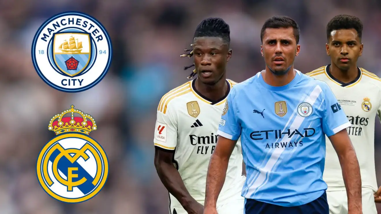 'Crazy' Real Madrid 'offer' £35m and two players Man City boss 'appreciates' for Rodri 1 Guy Metropolis celeb Rodri via Rodrygo and Eduardo Camavinga