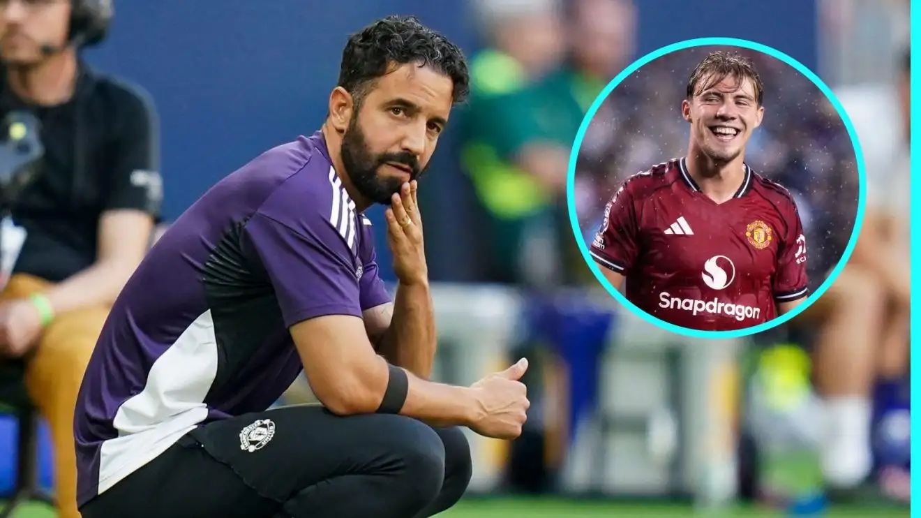 Man Utd may make not sign a striker suggests Amorim in Hojlund verdict 1 Ruben Amorim and Rasmus Hojlund