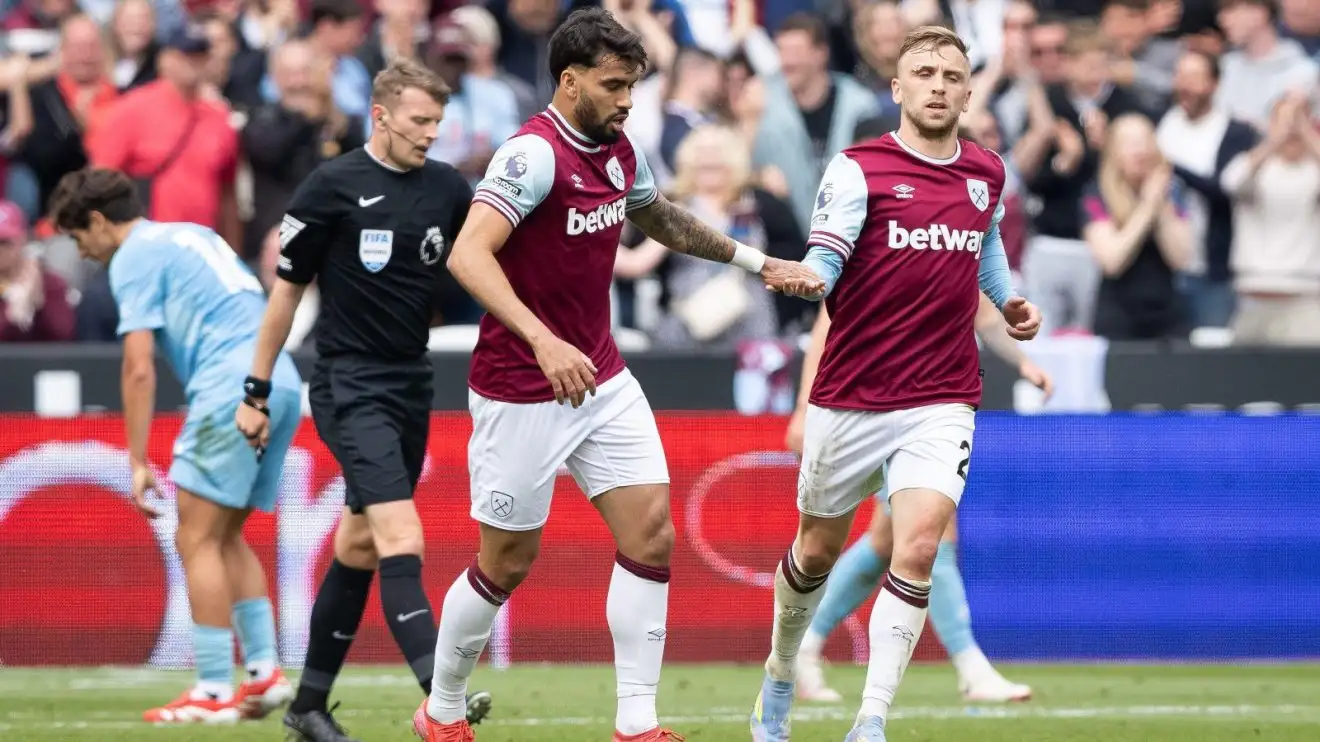 Man City 'readying move' for West Ham star back on Guardiola's 'radar' 1 West Ham players Lucas Paqueta as well as Jarrod Bowen hallow a excitement