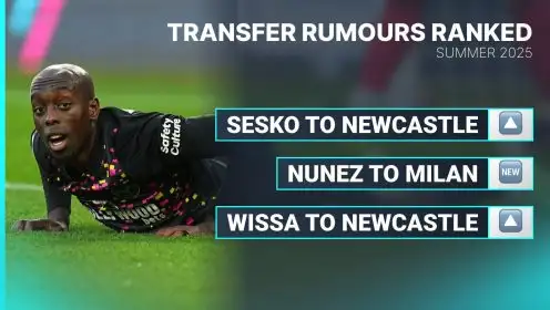 Transfer rumour ranking: Isak to Liverpool drama doesn’t stop Newcastle bidding for Sesko
