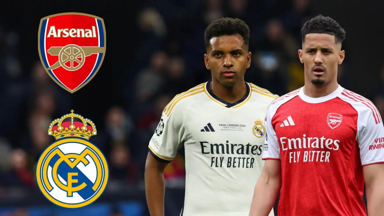 Real Madrid 'agree' Arsenal swap deal after Eze is told Gunners move is 'not good for him' 1 Medley defender William Saliba and also Rodrygo