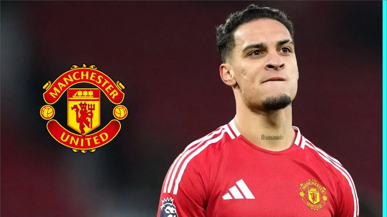 Man Utd transfer: Red Devils make Antony 'demand' after flop 'greatly angered United officials' 1 Antony with the Manchester United badge