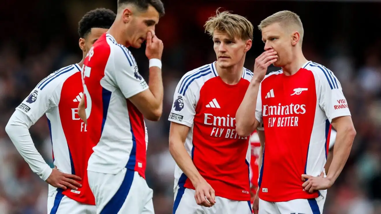 Arsenal man 'considering free transfer' in blow to Gunners transfer 'preference' 1 Combination players Oleksandr Zinchenko, Martin Odegaard, Jakub Kiwior and also Ethan Nwaneri react