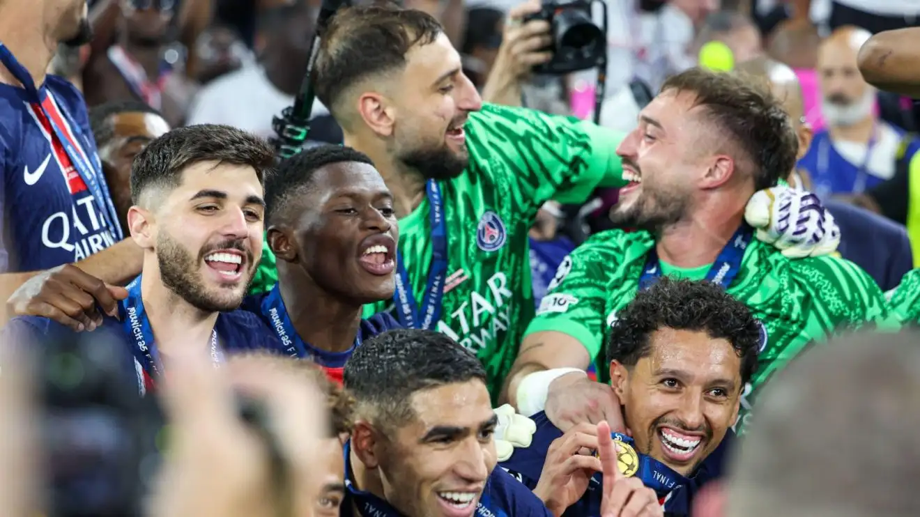 'Exchange with Guardiola' seals City 'agreement' with PSG star 1 Male Municipal gap target Gianluigi Donnarumma celebrates doning his PSG group-sidekicks