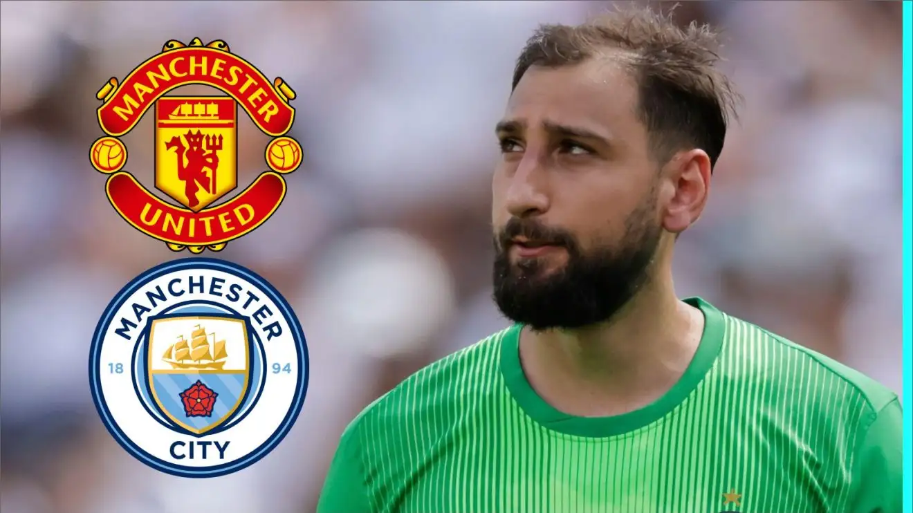 Donnarumma's agent breaks silence after claims Man Utd target 'reaches agreement' with Man City 1 Donnarumma wearing the Manchester United and Urban enfranchisement badges