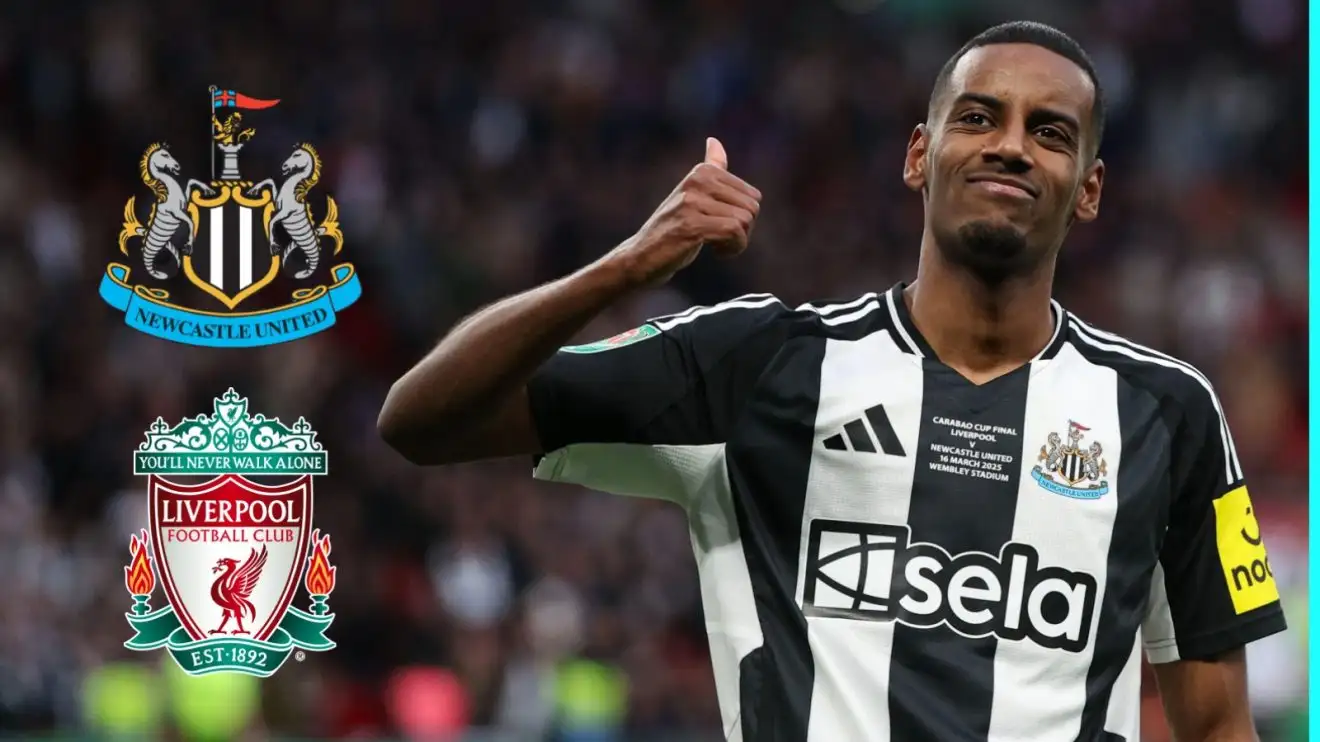 Liverpool target Isak 'on strike' as Newcastle transfer 'scenarios' revealed 1 Alexander Isak via the Liverpool as well as Newcastle badges