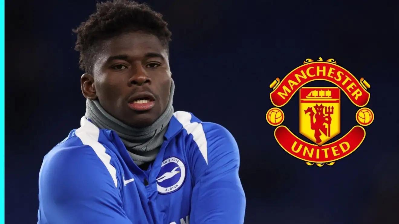 'Huge' Man Utd blow as 'chances of signing' Baleba 'in January' revealed 1 Carlos Baleba via the Male Utd badge