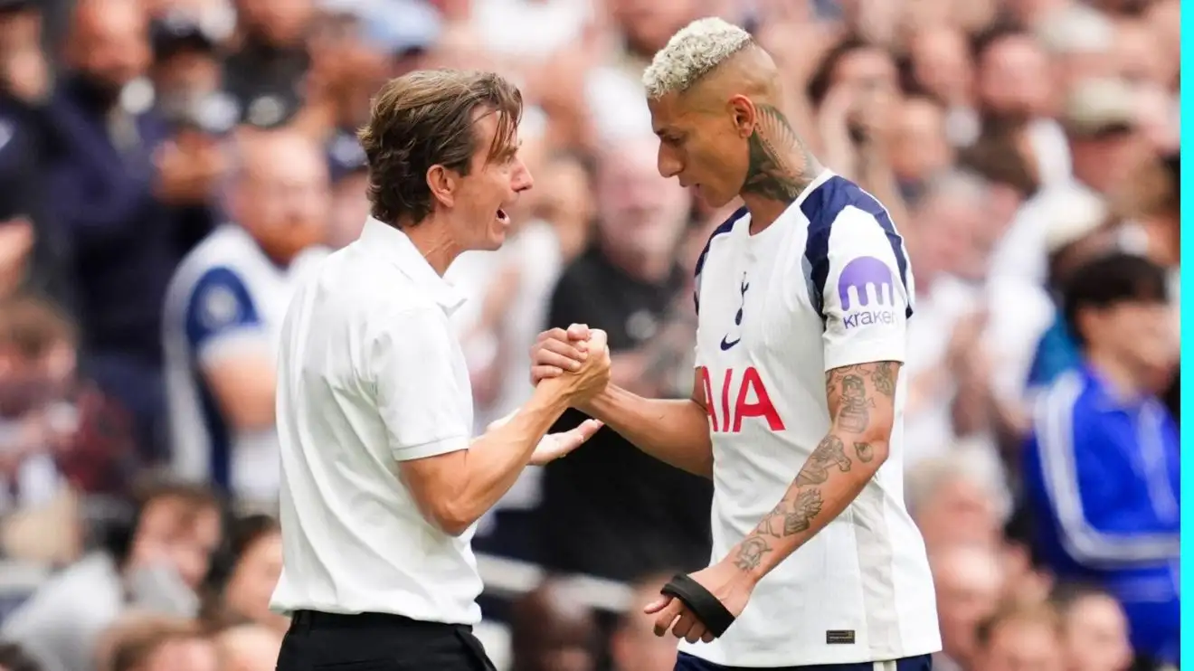 Tottenham: Thomas Frank declares Richarlison strike 'goal of the season' 1 Thomas Frank and Richarlison