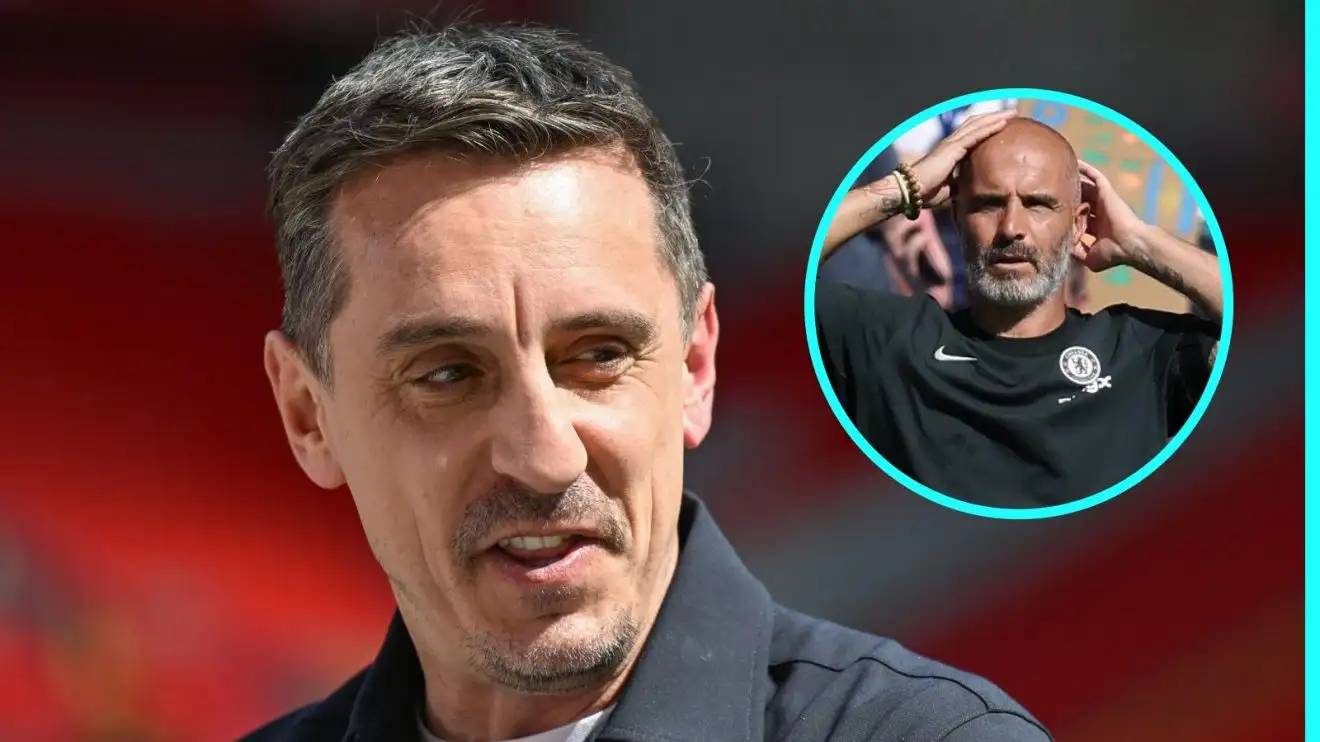 Gary Neville omits Chelsea and names three teams to win the Premier League 1 Gary Neville with Enzo Maresca