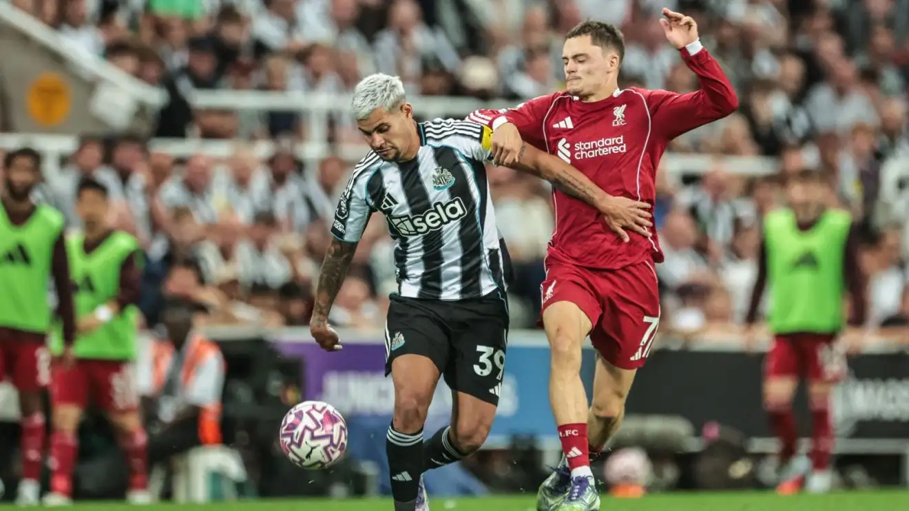 Florian Wirtz told 'welcome to the Premier League you Fancy Dan foreigner' - Football365 1 Florian Wirtz staged off by Bruno