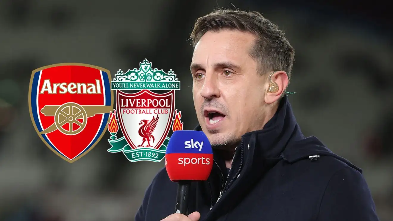Gary Neville makes bold Liverpool vs Arsenal prediction as Ian Wright chips in 1 Gary Neville on Liverpool vs Arsenal