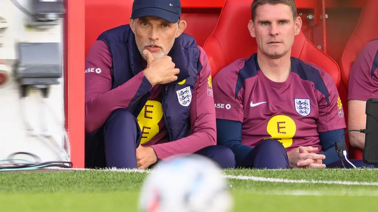 Nottingham Forest midfielder set for first England call up 1 England boss Thomas Tuchel sat in the dugout at Nottingham Forest's Metropolis Headway