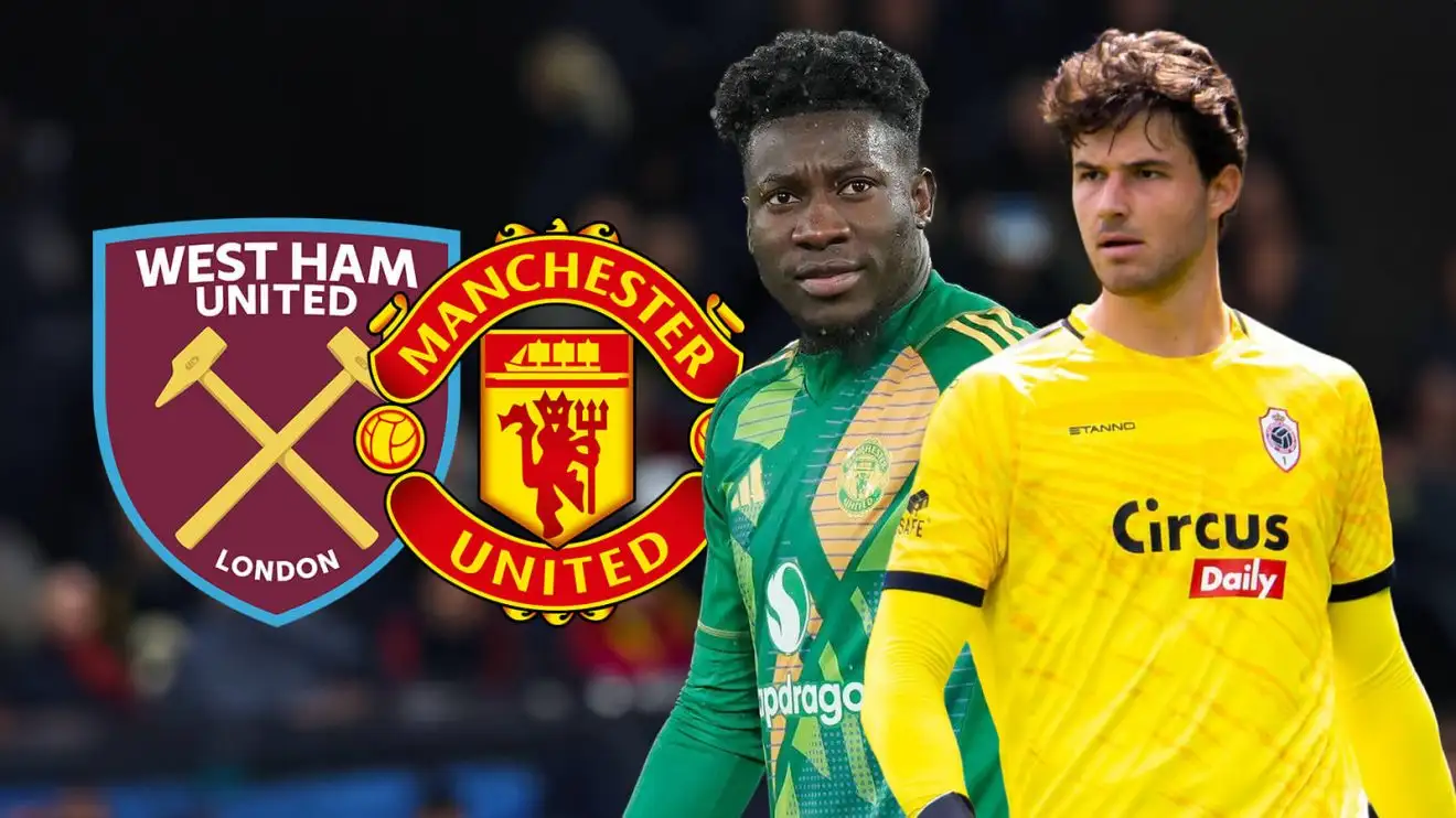 West Ham 'turn down chance' to sign Man Utd flop as Red Devils 'continue to work' on Lammens 1 Male Utd goalkeeper Andre Onana and Senne Lammens