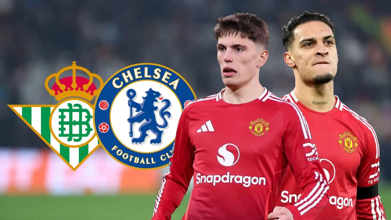 Man Utd: Garnacho arrives for Chelsea 'medical' as Real Betis present 'final offer' for Antony 1 Male Utd duo Alejandro Garnacho and Antony