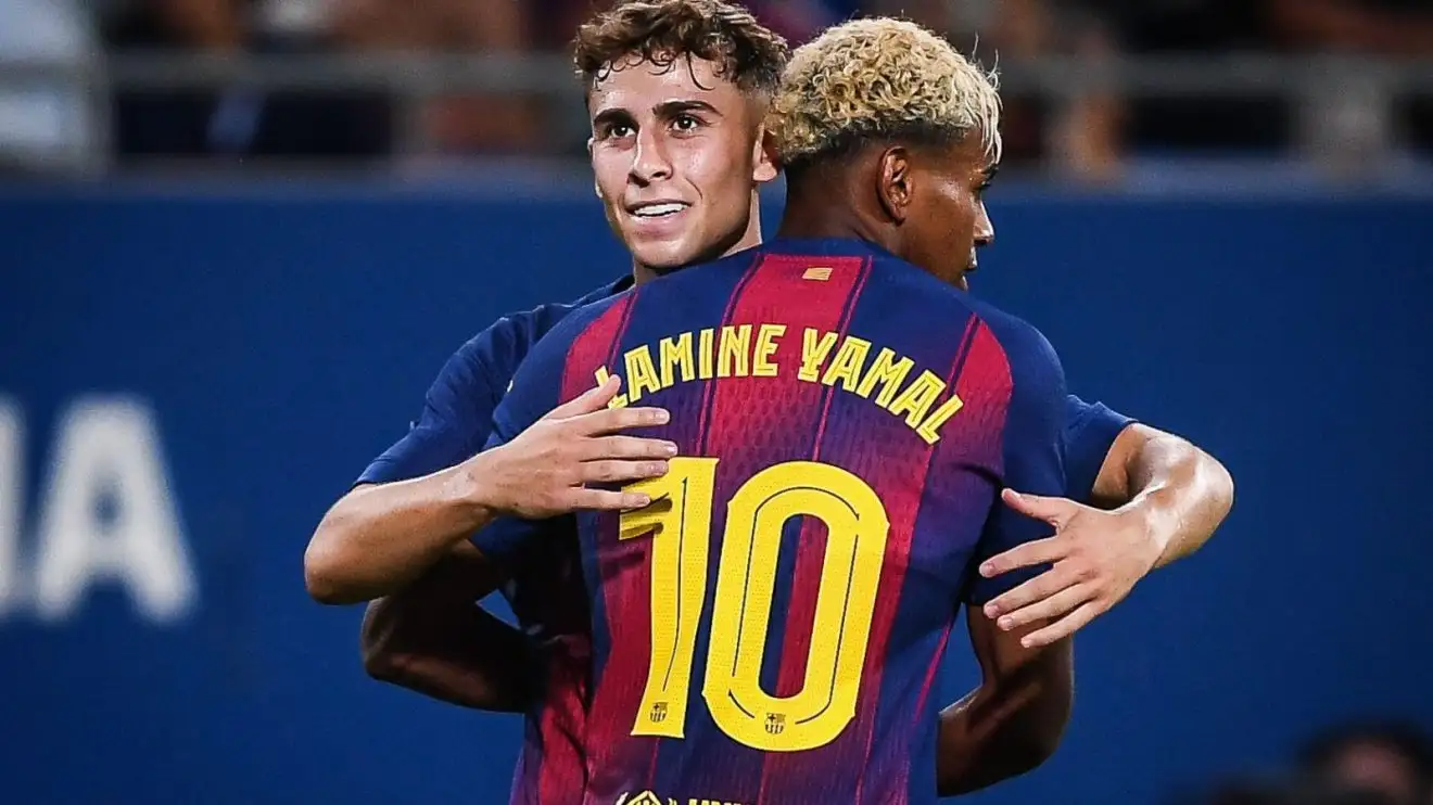 Barcelona star Lamine Yamal 'jokes' about Chelsea transfer amid brutal snub 1 Barcelona players Fermin Lopez and Lamine Yamal celebrate a eagerness