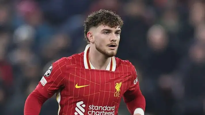 Aston Villa loanee Harvey Elliott in action for Liverpool