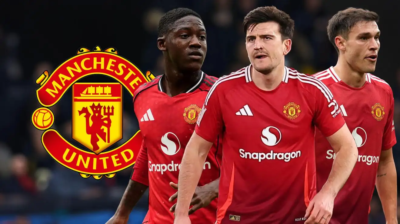 Romano gives Mainoo update after 'stupid move' as Man Utd face 'decision time' on three stars 1 Male Utd triad Kobbie Mainoo, Manuel Ugarte and Harry Maguire