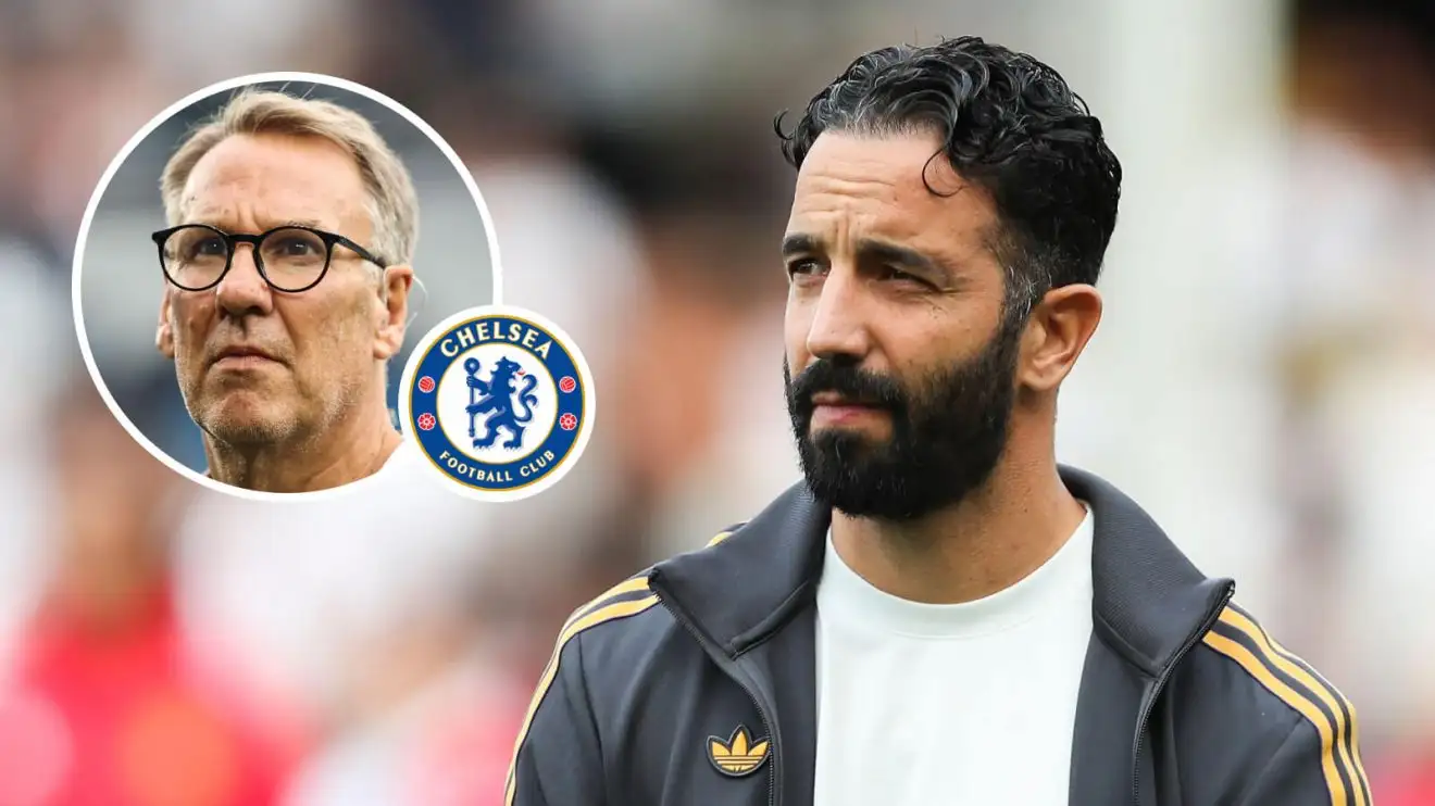 Merson claims under-fire Man Utd boss Amorim 'would have been a perfect fit for Chelsea' 1 Male Utd peak pooch Ruben Amorim and Paul Merson