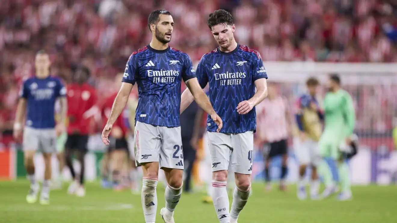 Arsenal won away in the Champions League but are 'completely predictable' 1 Declan Rice and Mikel Merino