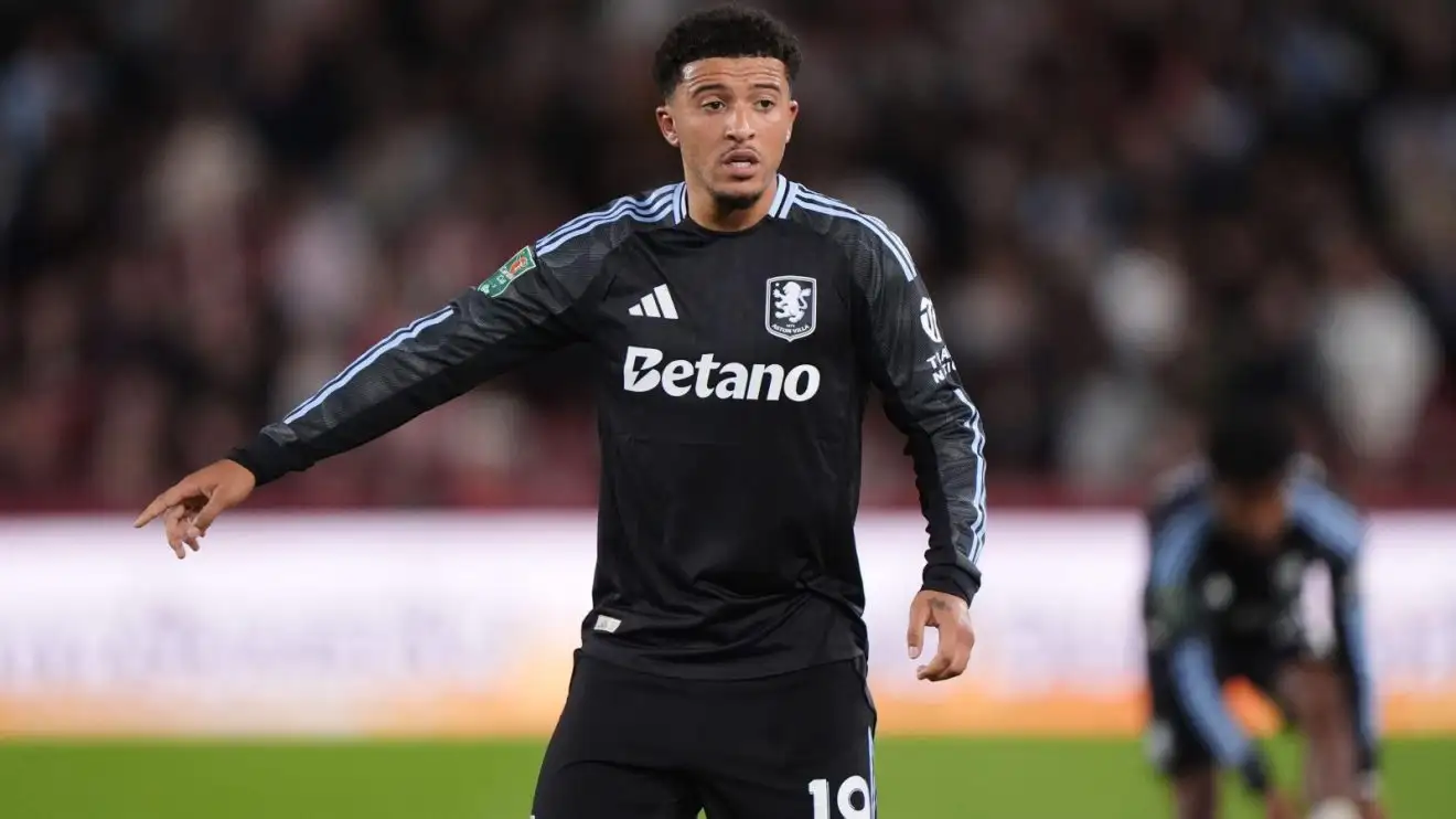 'Sancho not an upgrade on Rashford or Asensio' - Villa signing criticised amid Emery struggles 1 Jadon Sancho during a match