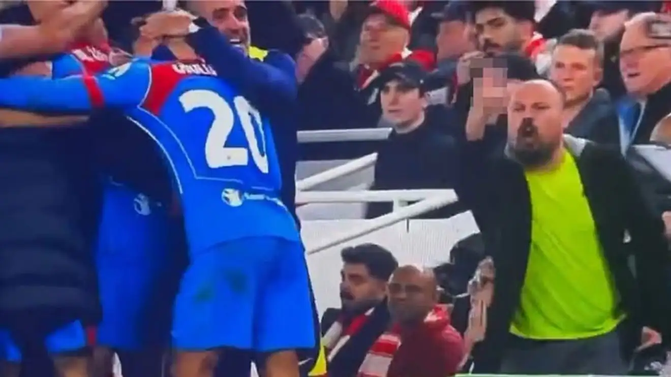Liverpool fan given 'cheeky' credit for being a p**** 1 Liverpool lover goads Diego Simeone.