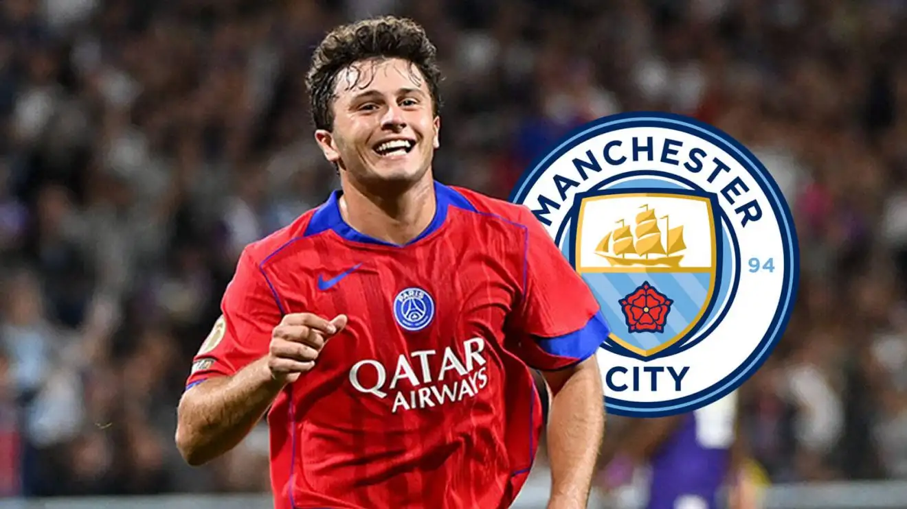 Man City 'offer' record-breaking fee for PSG star as Guardiola endorses 'perfect' signing 1 Male Metropolis target Joao Neves