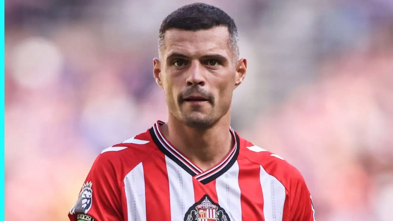Granit Xhaka playing for Sunderland