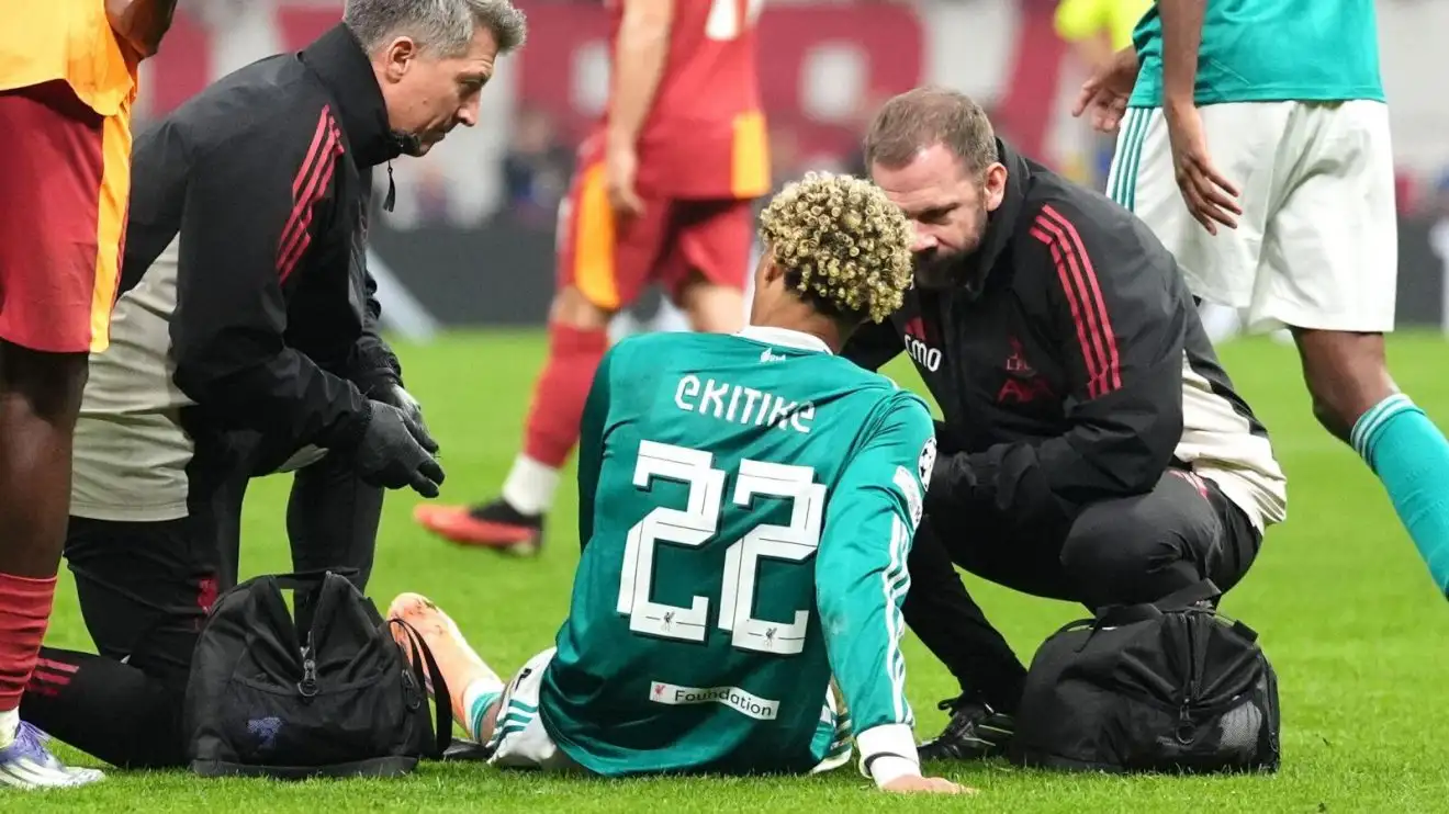 Are Liverpool still a 'top team'? 1 Liverpool onward Hugo Ekitike receives treatment for an injury throughout a 1-0 Victors League defeat at Galatasaray
