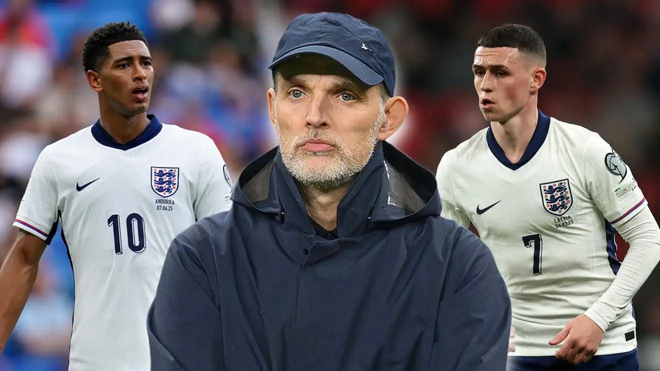 Lineker, Shearer reveal real reason Tuchel has left Bellingham, Foden out of the England squad 1 England triad Thomas Tuchel, Jude Bellingham and Phil Foden