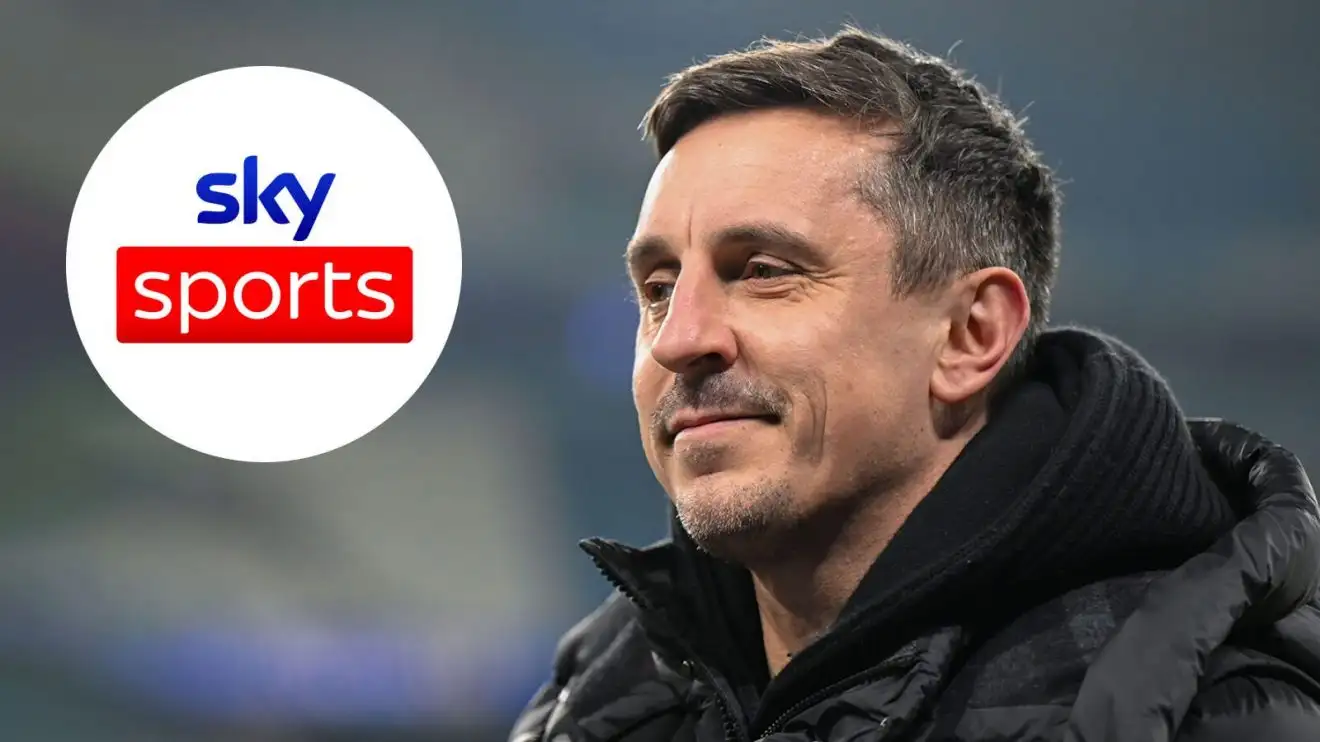Gary Neville sack decision made by Sky Sports after 'deluded' rant 1 Gary Neville with the Skies Sporting jobs logo model