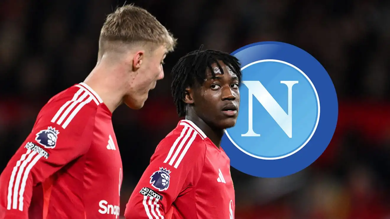Mainoo 'only' option revealed with Man Utd 'fans perplexed' as Napoli stance becomes clear 1 Male Utd duo Kobbie Mainoo and also Rasmus Hojlund