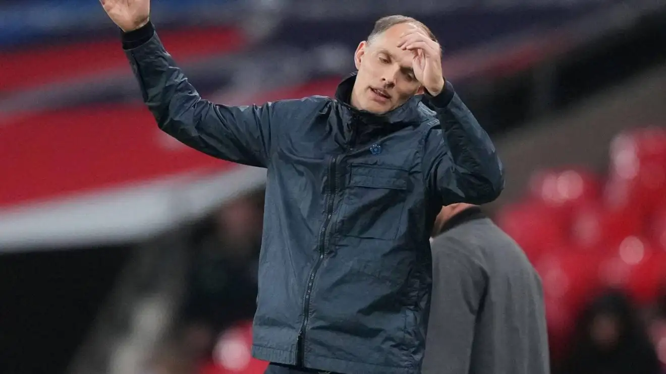 England manager Thomas Tuchel gestures during a match