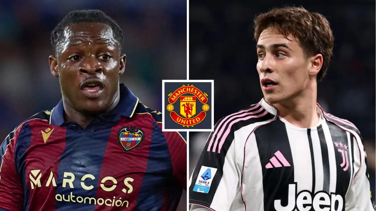 Man Utd 'bid hard' for La Liga forward with £26m release clause; 'prepare' £78m for Juve star 1 Male Utd transfer targets Etta Eyong and also Kenan Yildiz