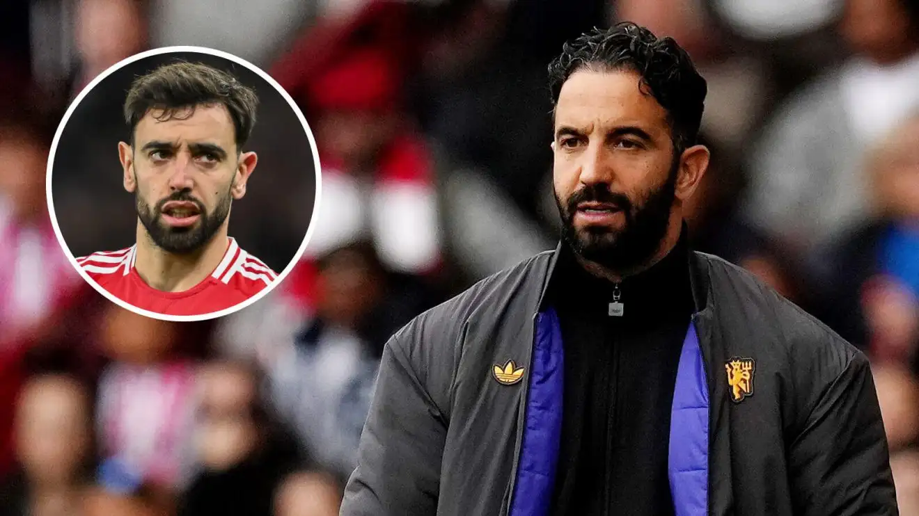 Man Utd captain Fernandes 'consulted' over Amorim future as Neville is put forward as a replacement 1 Individual Utd captain Bruno Fernandes and Ruben Amorim