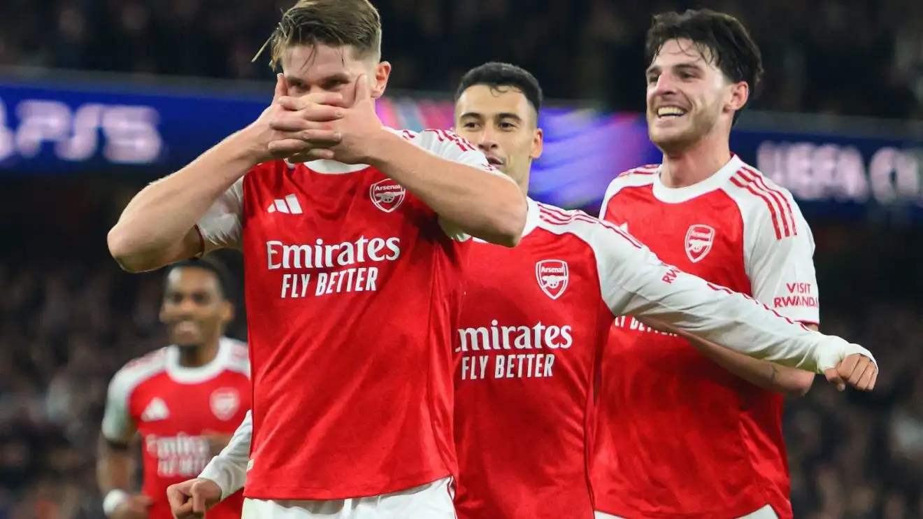 Arsenal are Champions League winners-in-waiting as Opta supercomputer makes Gunners favourites 1 Tool kit demonstrator Viktor Gyokeres memorializes his adage