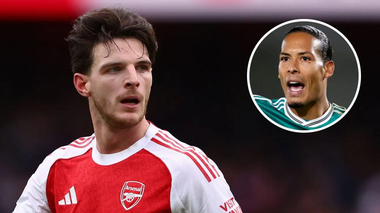 Arsenal told to 'be more PSG' as they are 'boring' 1 Declan Rice and also Virgil van Dijk.