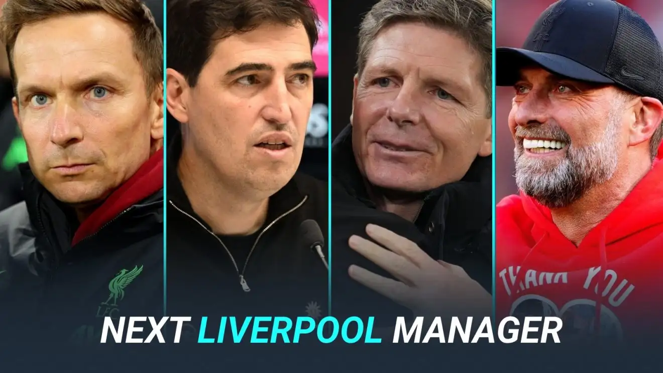 Pep Lijnders, Andoni Iraola, Oliver Glasner and Jurgen Klopp.