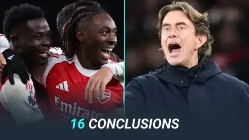 16 Conclusions on Arsenal 4-1 Tottenham: Eze, Rice, Frank and the Premier League title