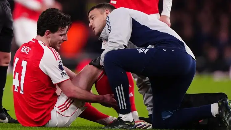 Growing Injury Arsenal set for huge title test as Declan Rice joins growing injury crisis