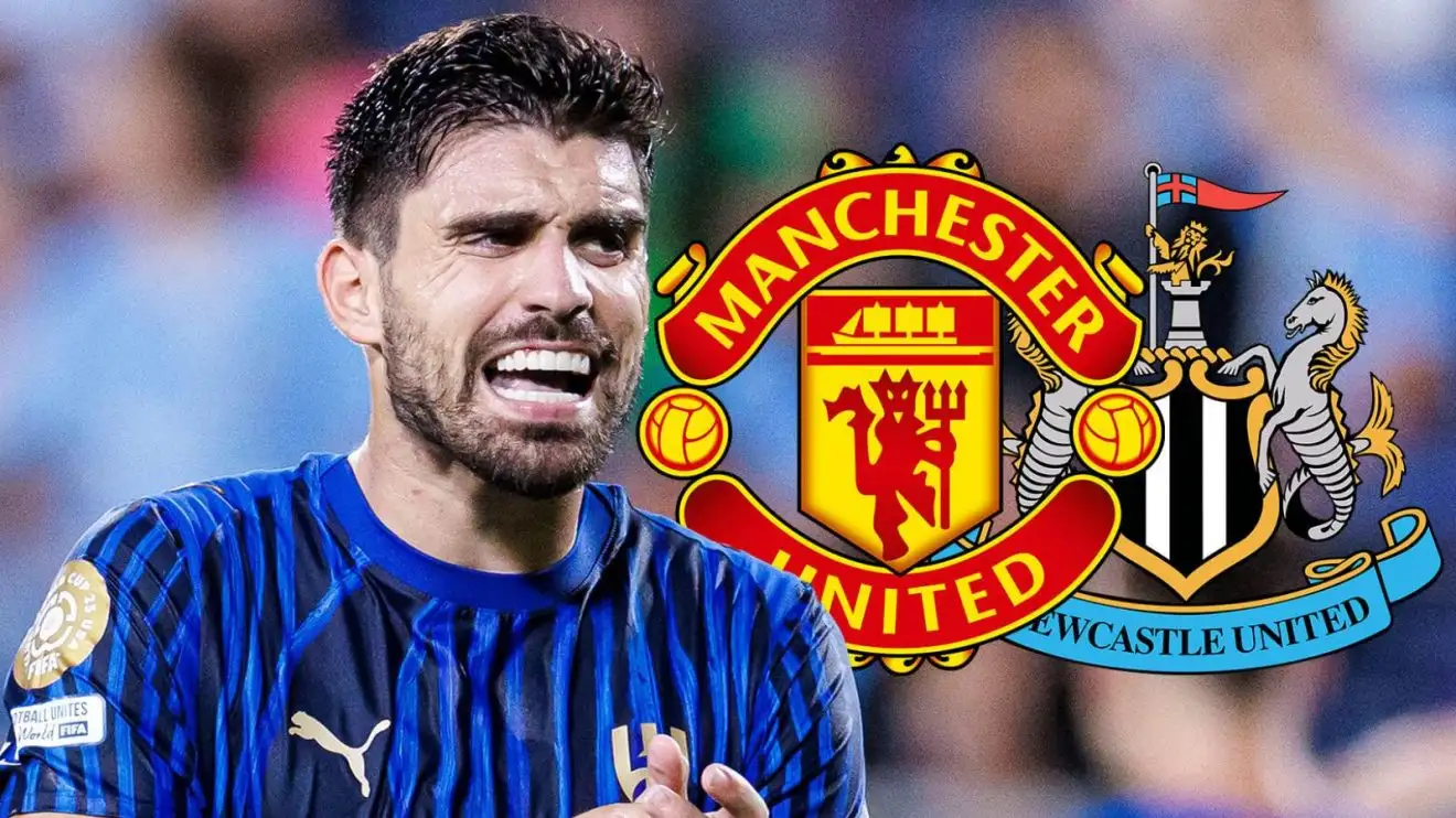 Man Utd, Newcastle badges and Ruben Neves