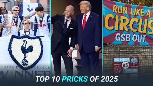 F365’s top 10 pricks of 2025 features Infantino, Trump, Man Utd and fans…