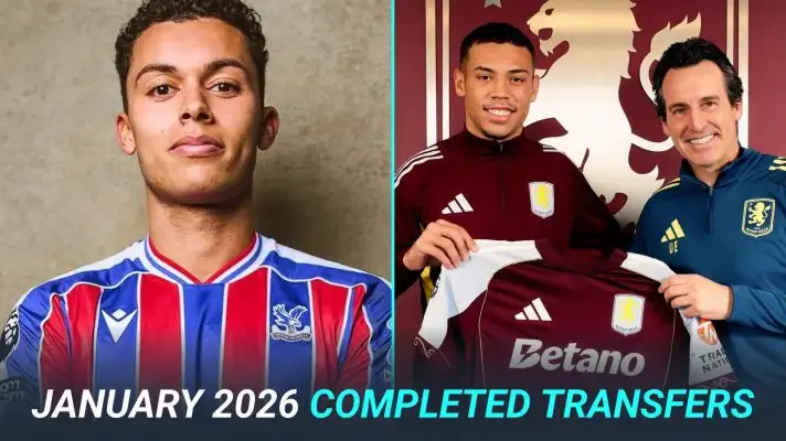 Completed transfers graphic with Brennan Johnson and Alysson