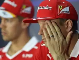 Vettel covers for unwell Raikkonen on day two