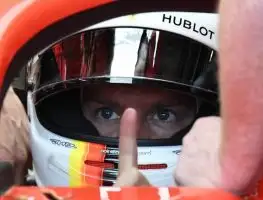 Hat-trick for Vettel as Raikkonen misses chance